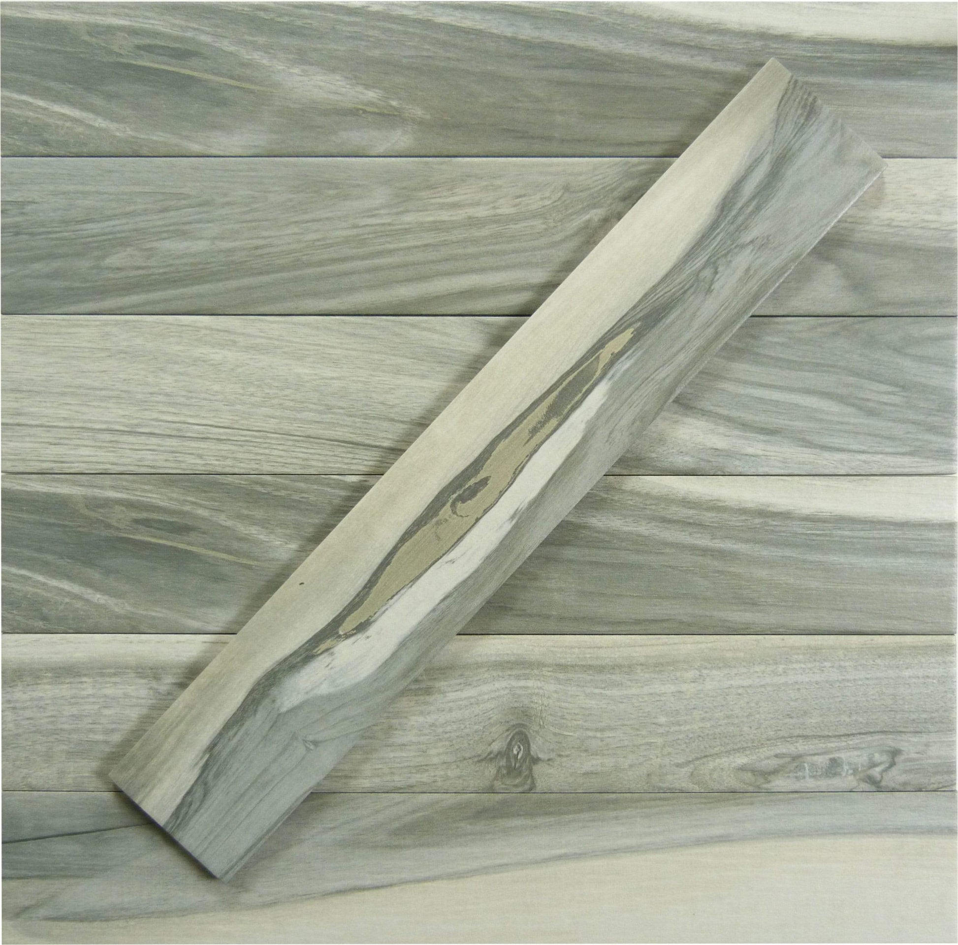 Ala Timber Chelsea Grey 3" x 18" Matte Porcelain Plank Tile Euro Glass