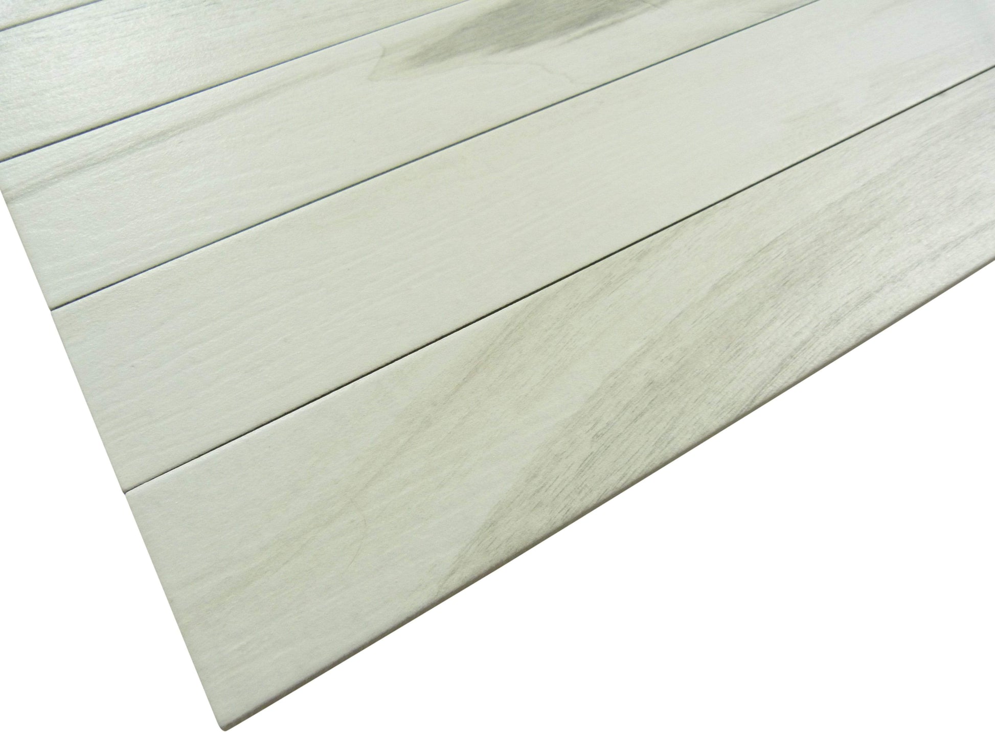 Ala Timber Evening Shadow White 3" x 18" Matte Porcelain Plank Tile Euro Glass