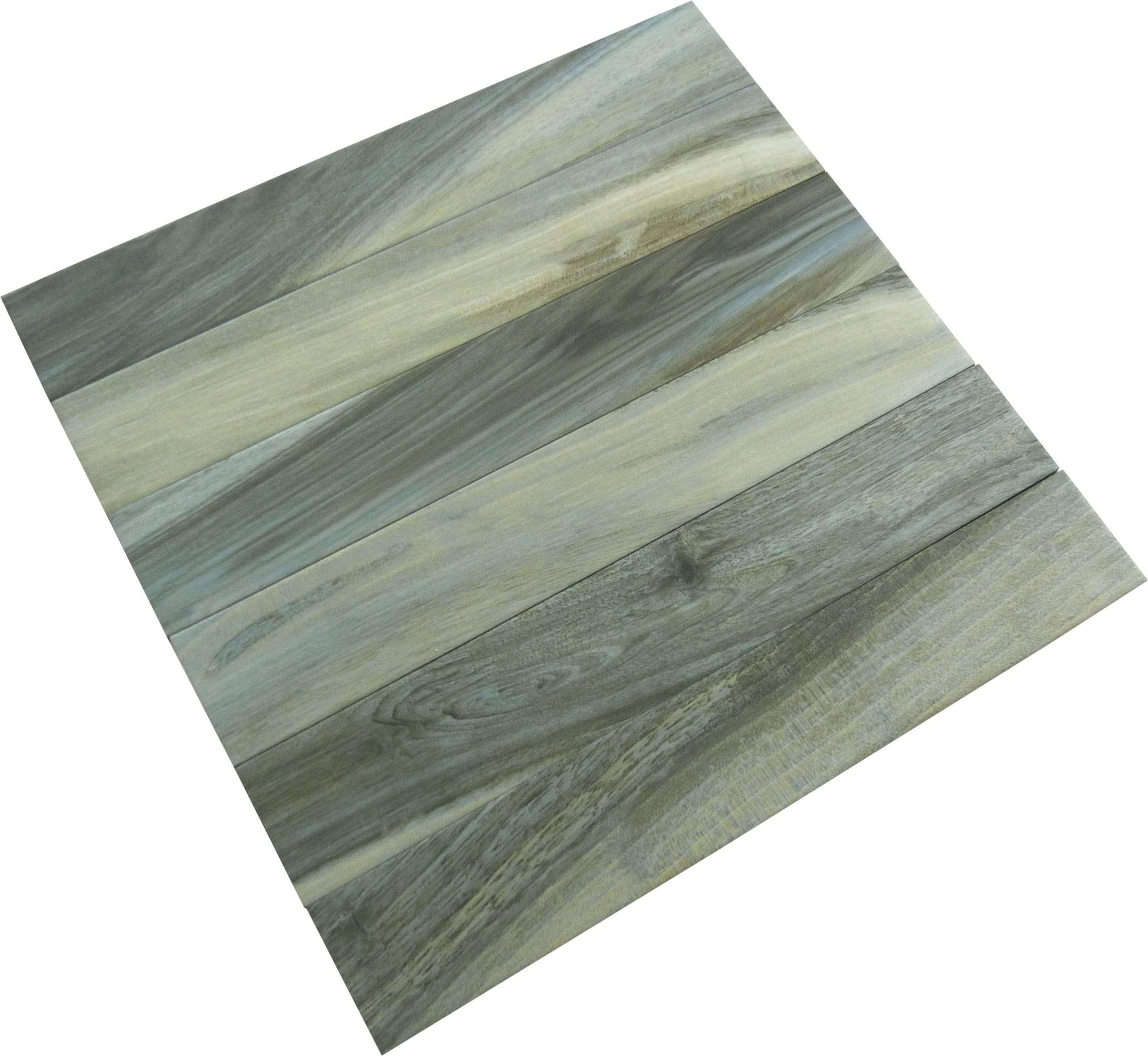 Ala Timber Pigeon Grey 3" x 18" Matte Porcelain Plank Tile Euro Glass