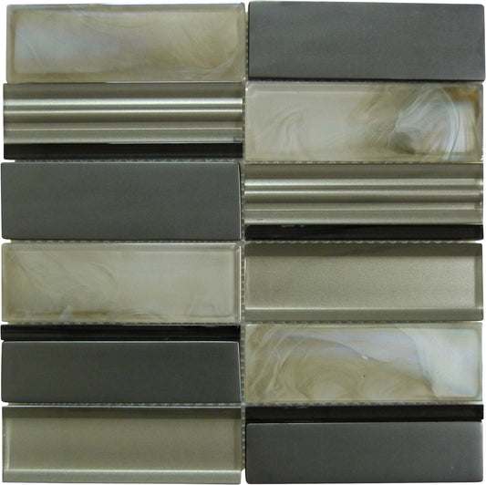 Art Studio Yoshimo Dusk Brown Glass Tile Euro Glass