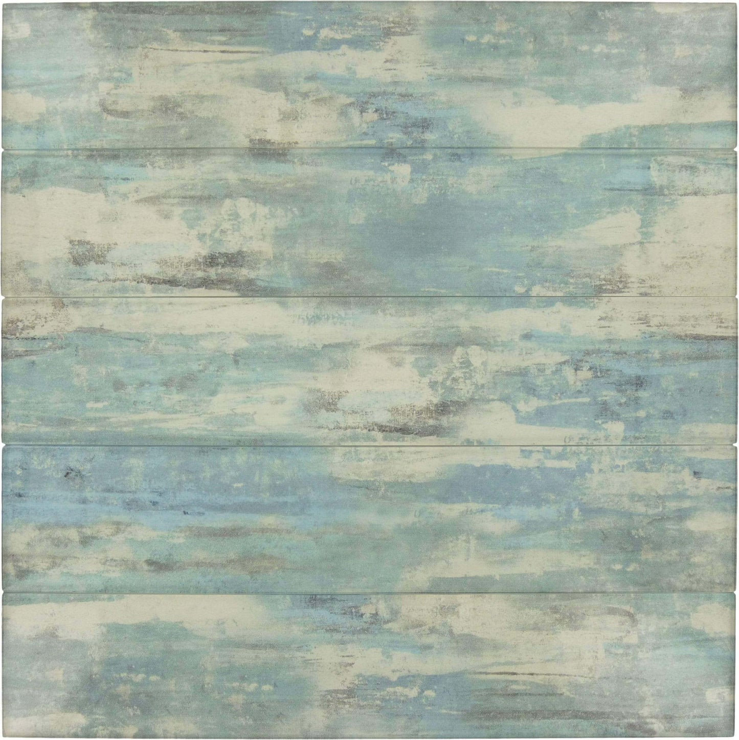 Bay Drift Blue 3" x 14" Glossy Glass Subway Tile Euro Glass