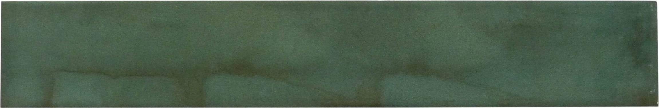 Bistro Kelly Green 2" x 14" Glossy Porcelain Subway Tile Euro Glass