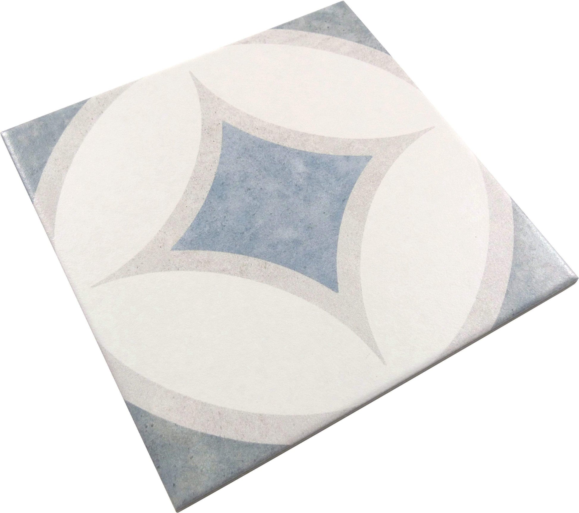 Retro Neuve Ocean Star 8" x 8" Matte Porcelain Tile Euro Glass