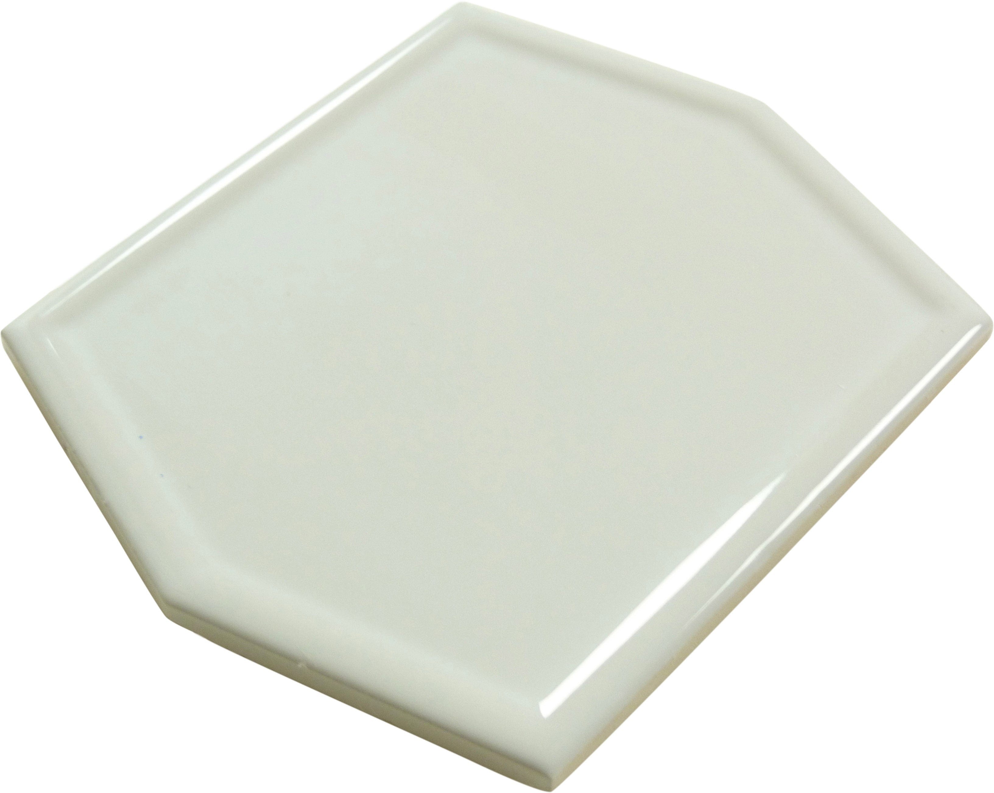 Essence Breeze Beige 5x6 Hexagon Glossy Ceramic Tile Euro Glass