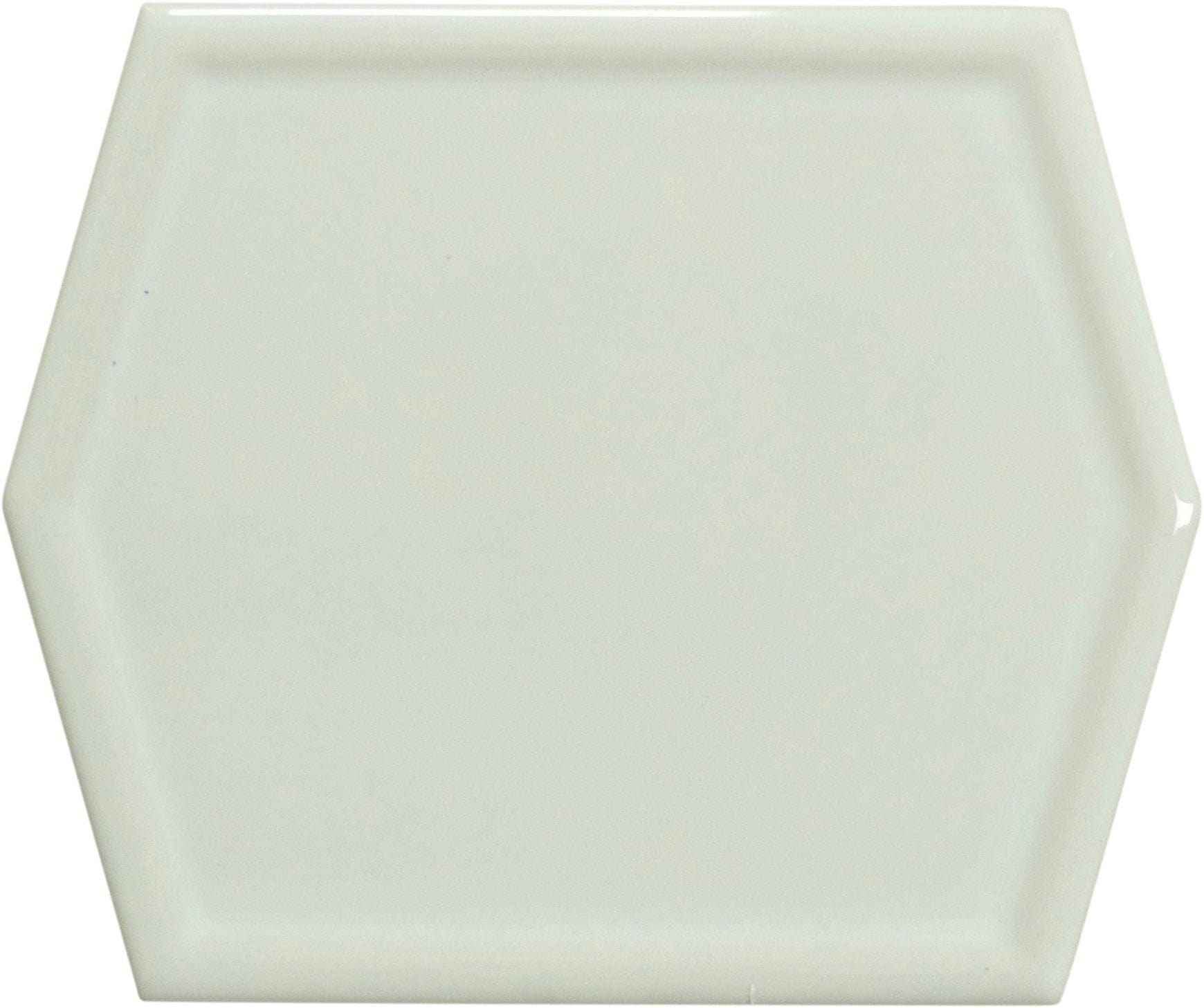 Essence Breeze Beige 5x6 Hexagon Glossy Ceramic Tile Euro Glass