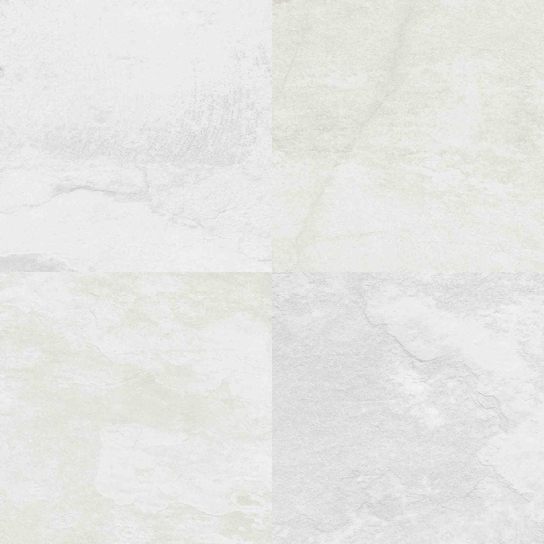 Gentle Dwelling Avion Bright White 6x6 Matte Porcelain Tile Euro Glass