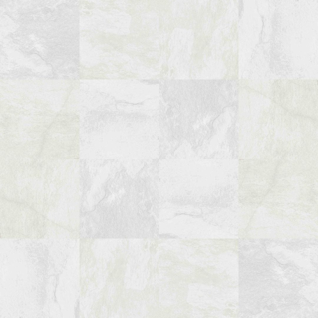 Gentle Dwelling Avion Bright White 6x6 Matte Porcelain Tile Euro Glass