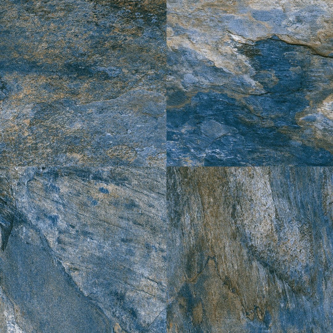Gentle Dwelling Huckleberry Grove Blue 6x6 Matte Porcelain Tile Euro Glass