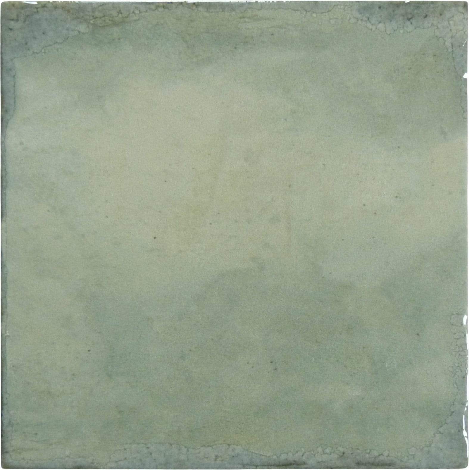 Geometric Calm Eco Green 8" x 8" Multi Finished Porcelain Tile Euro Glass