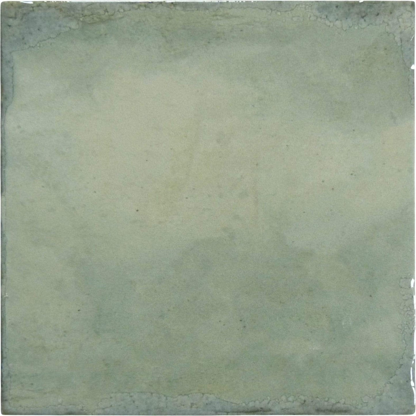 Geometric Calm Eco Green 8" x 8" Multi Finished Porcelain Tile Euro Glass