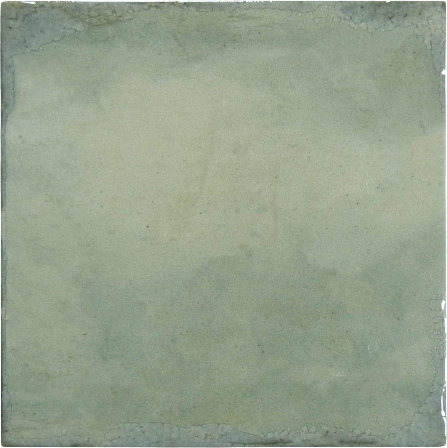 Geometric Calm Eco Green 8" x 8" Multi Finished Porcelain Tile Euro Glass