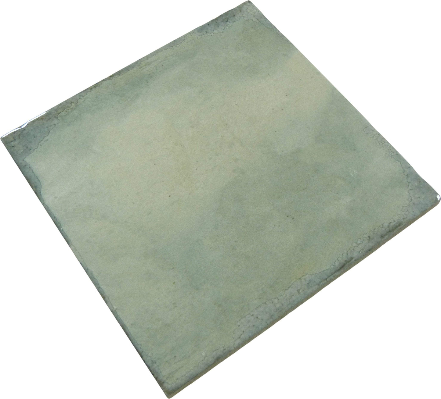 Geometric Calm Eco Green 8" x 8" Multi Finished Porcelain Tile Euro Glass