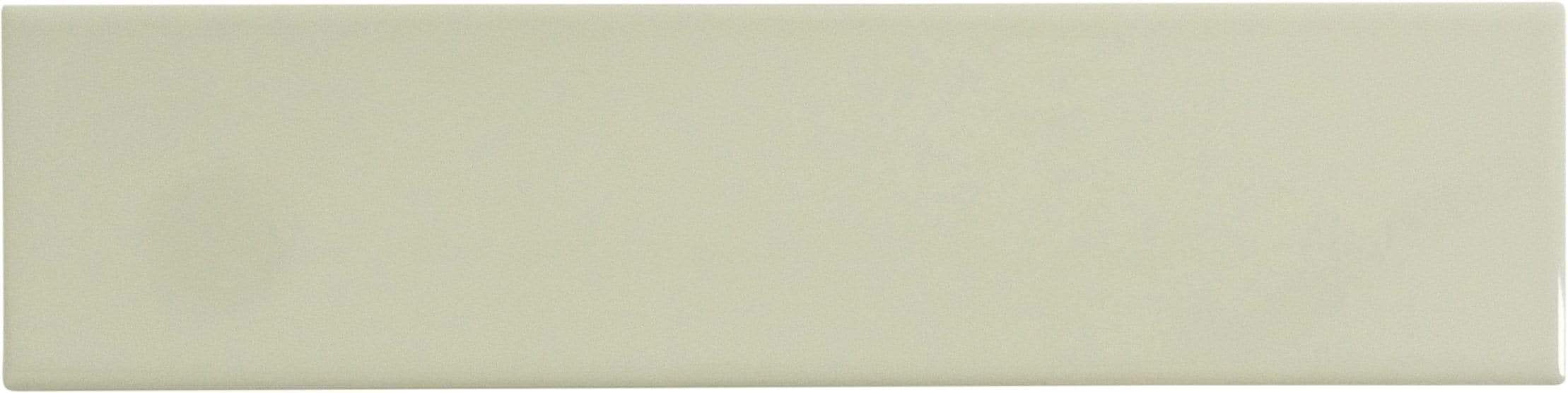 In Collection Plain Cream 3" x 12" Glossy Ceramic Subway Tile Euro Glass