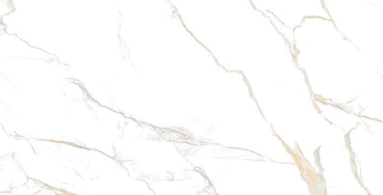 Calacatta Gold 24x48 Polished Porcelain Tile Euro Glass