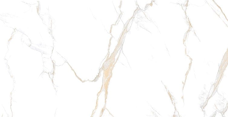 Calacatta Gold 24x48 Polished Porcelain Tile Euro Glass