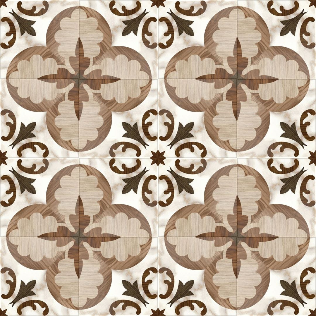 Florencial La Spezia Brown 8x8 Matte Porcelain Tile Euro Glass