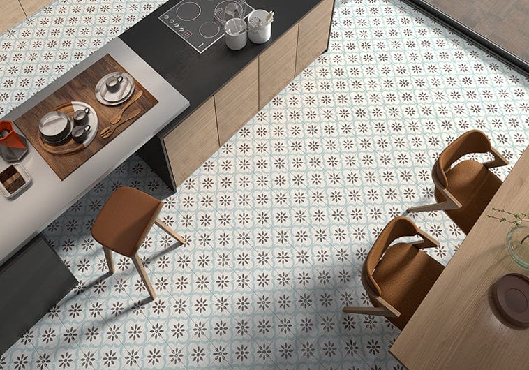 Florencial Pisa Bella Green 8x8 Matte Porcelain Tile Euro Glass
