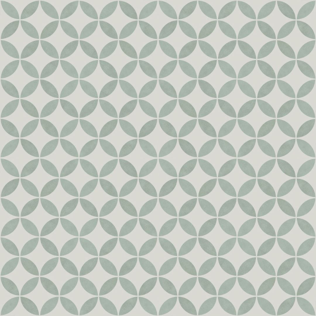 Vincenzia Royale Pappaverdi Green 6x6 Matte Porcelain Tile Euro Glass