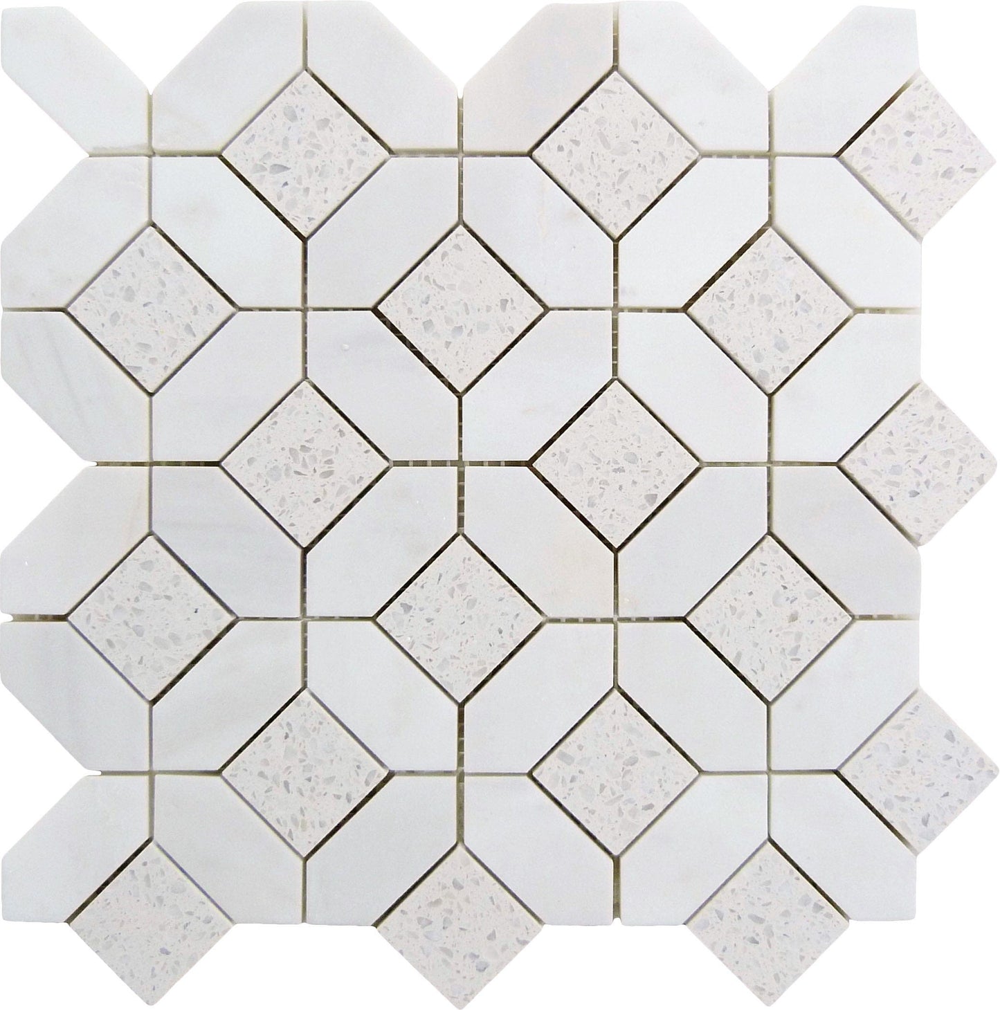 Hampton Arbos Freesia Arch Polished Stone Tile Euro Glass
