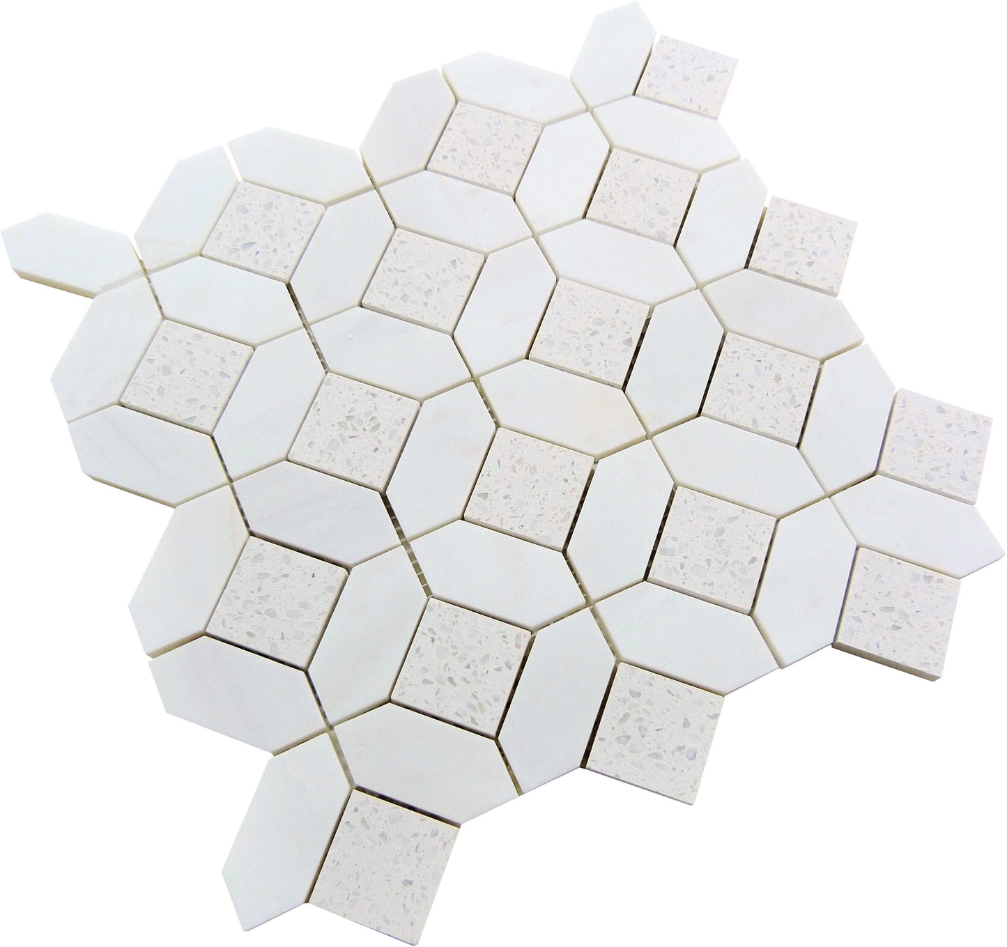 Hampton Arbos Freesia Arch Polished Stone Tile Euro Glass