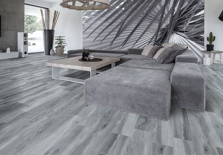 Kingwood Silver Grey 8x48 Matte Porcelain Tile Euro Glass