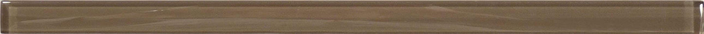 Creek Bed Brown 5/8" x 12" Glossy Glass Liner Euro Glass