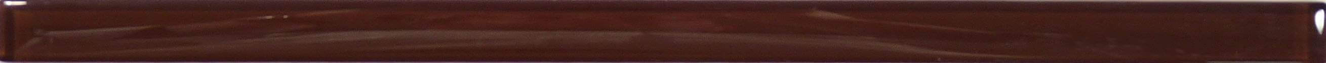Chocolate Brown 5/8" x 12" Glossy Glass Liner Euro Glass