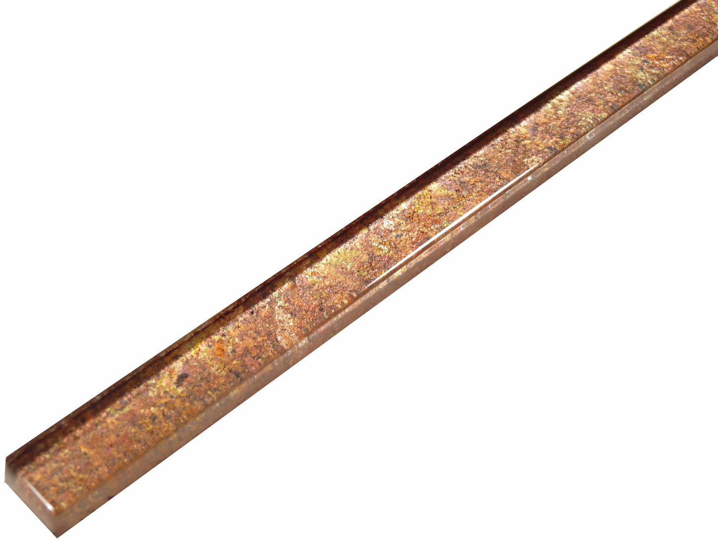 Warm Glow Gold 5/8" x 12" Glossy Glass Liner Euro Glass