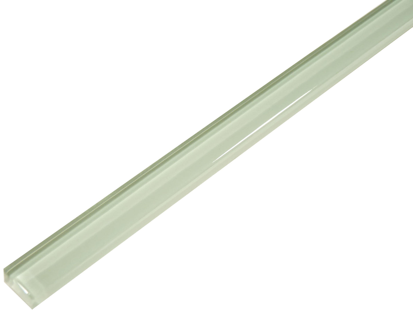 Ocean Spray Green 5/8" x 12" Glossy Glass Liner Euro Glass