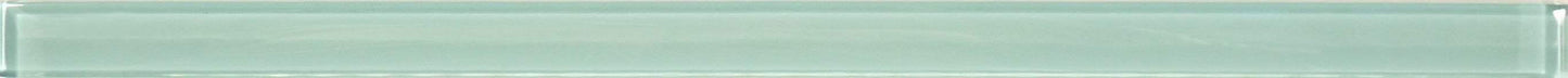 Soft Mint Green 5/8" x 12" Glossy Glass Liner Euro Glass