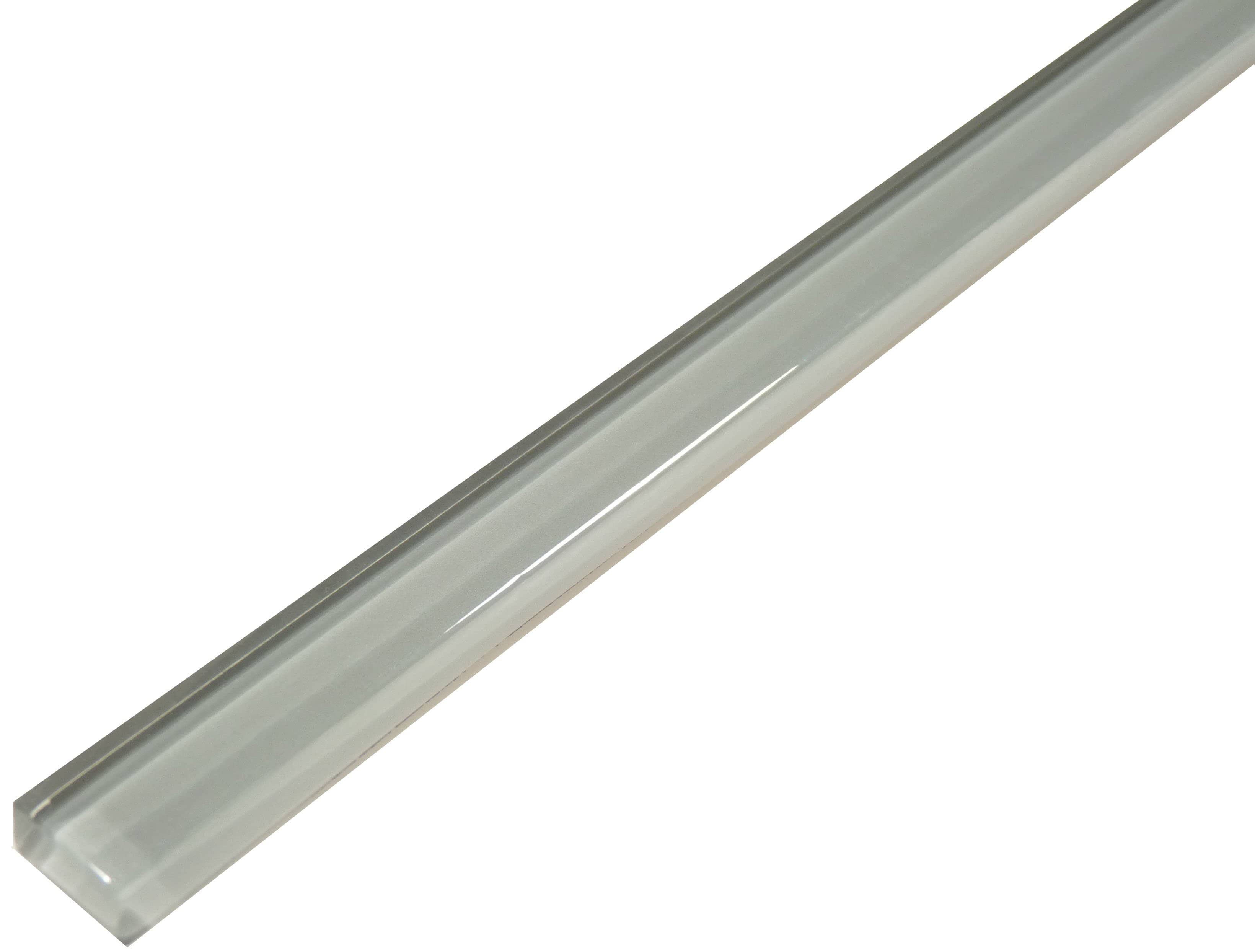 Storm Grey 5/8" x 12" Glossy Glass Liner Euro Glass