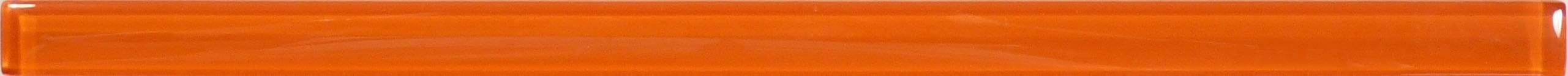 Orange Burst 5/8" x 12" Glossy Glass Liner Euro Glass