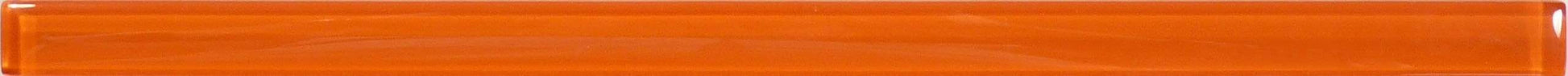 Orange Burst 5/8" x 12" Glossy Glass Liner Euro Glass