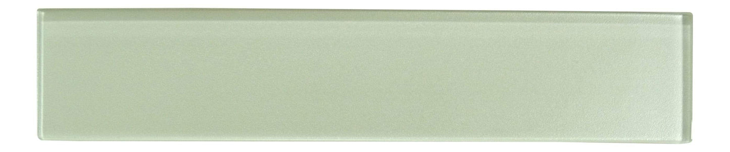 Lustrous Kauai Green 3" x 14" Shimmer Glossy Glass Subway Tile Euro Glass