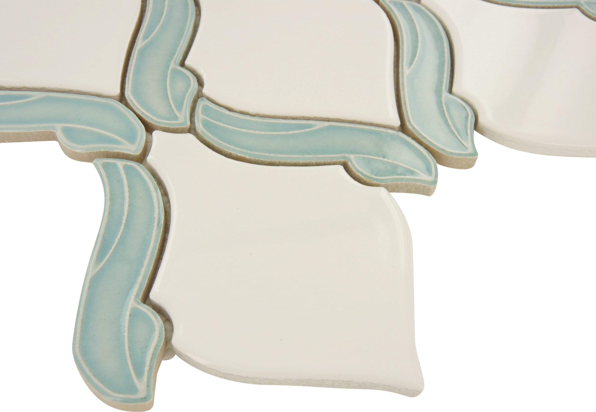 Marseille Aqua Decor Glossy Porcelain Tile Euro Glass