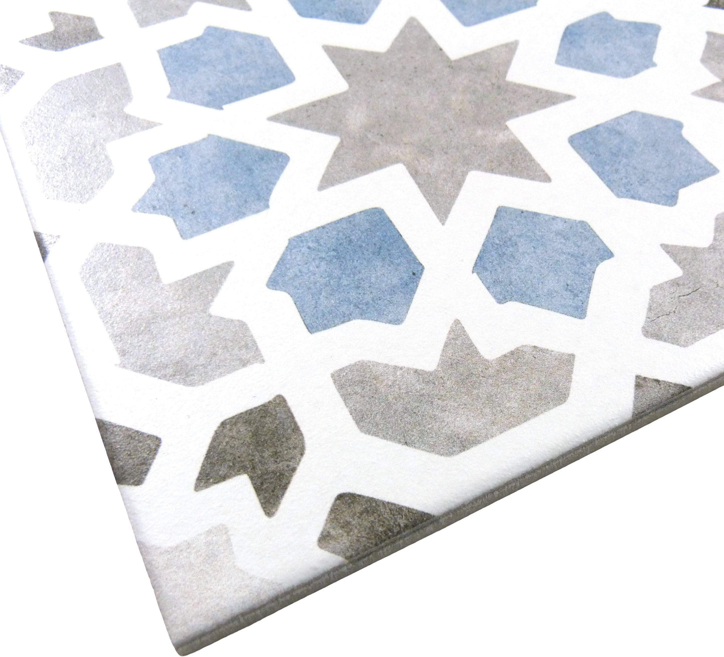 Retro Neuve Love Burst 8" x 8" Matte Porcelain Tile Euro Glass