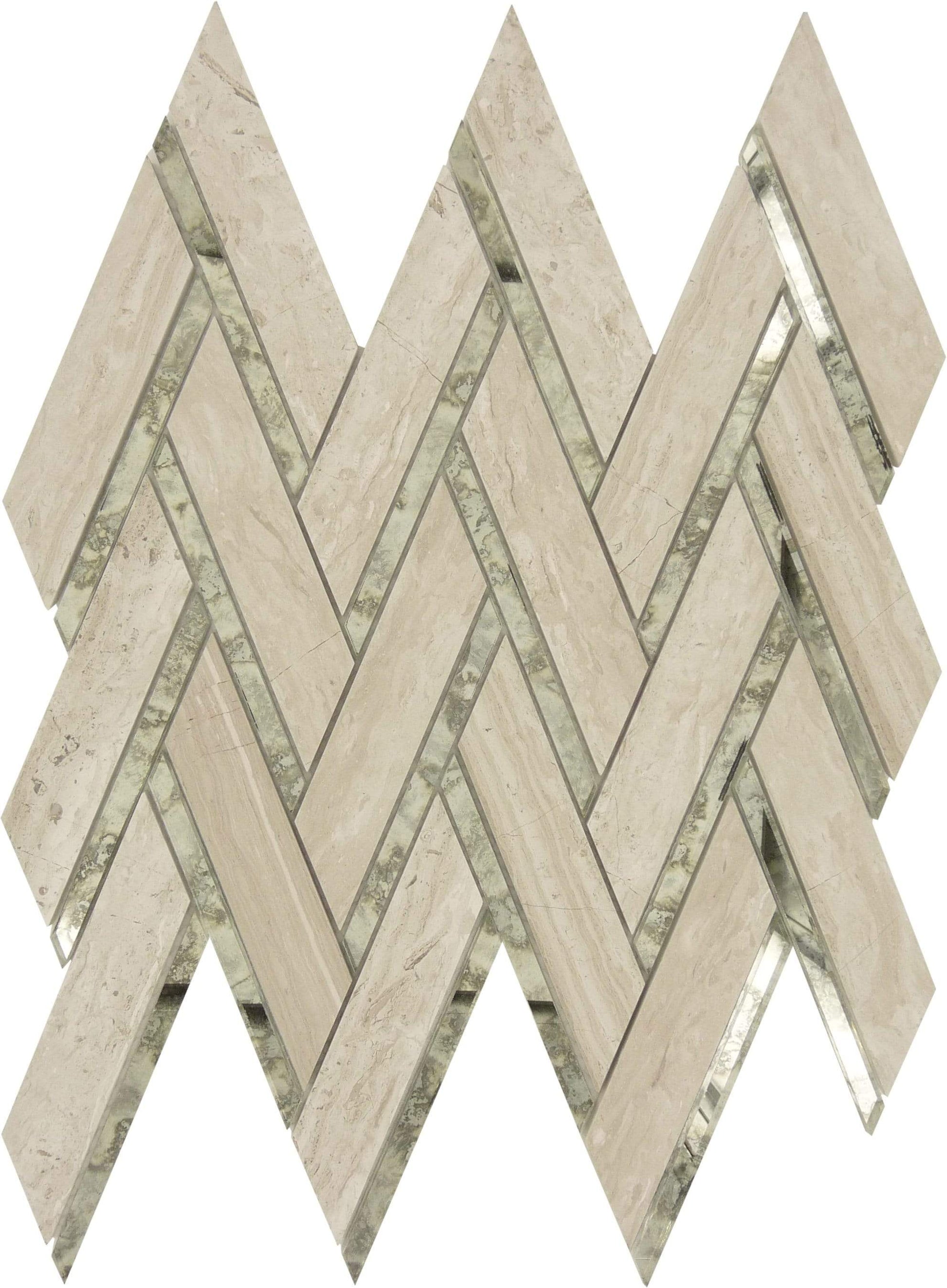 Peaks Harbor Kings Summit Mirror & Stone Tile Euro Glass