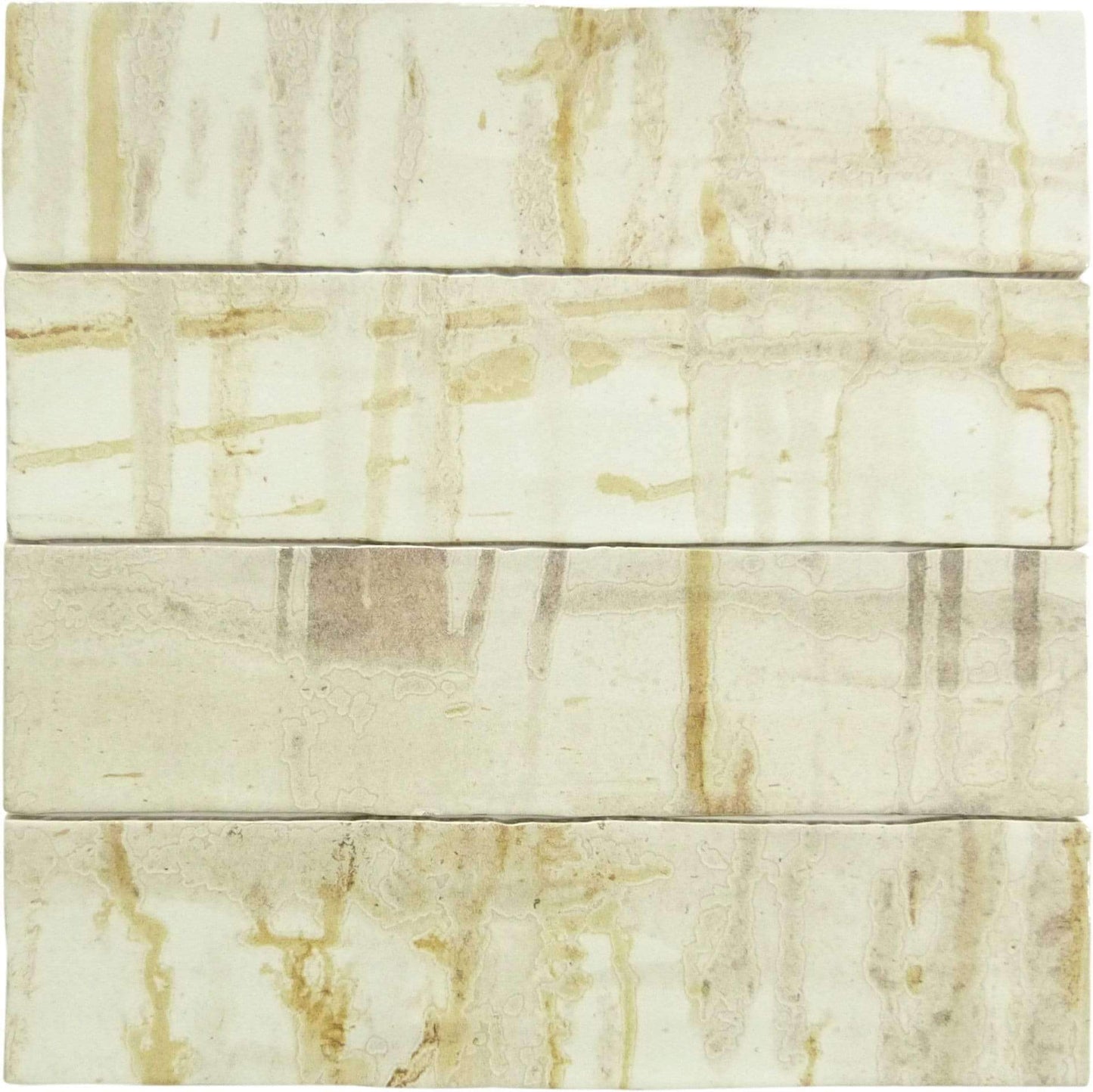 Princeton Glaze Aged Elegance Beige 3'' x 12" Glossy & Matte Ceramic Subway Tile Euro Glass