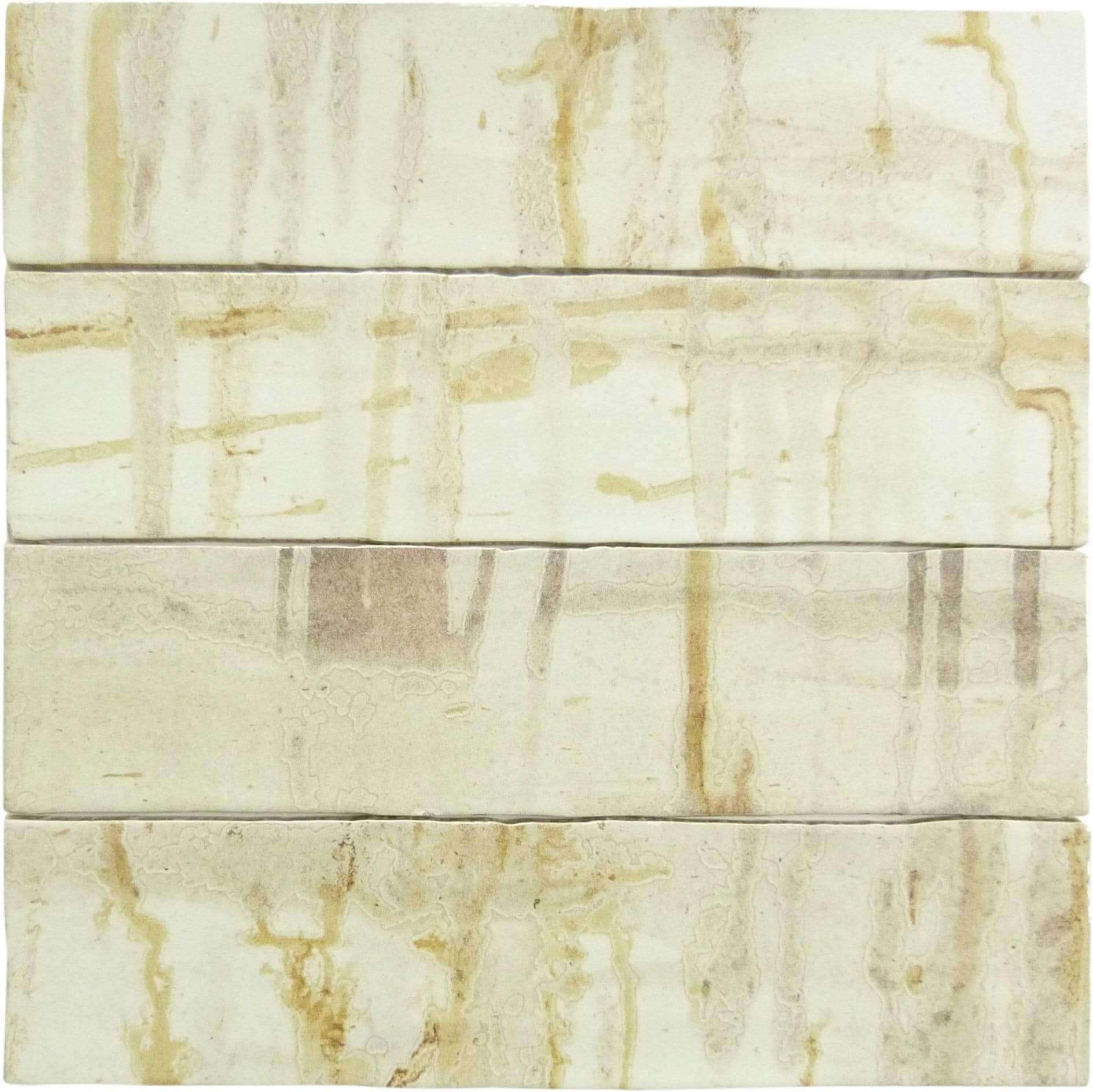 Princeton Glaze Aged Elegance Beige 3'' x 12" Glossy & Matte Ceramic Subway Tile Euro Glass