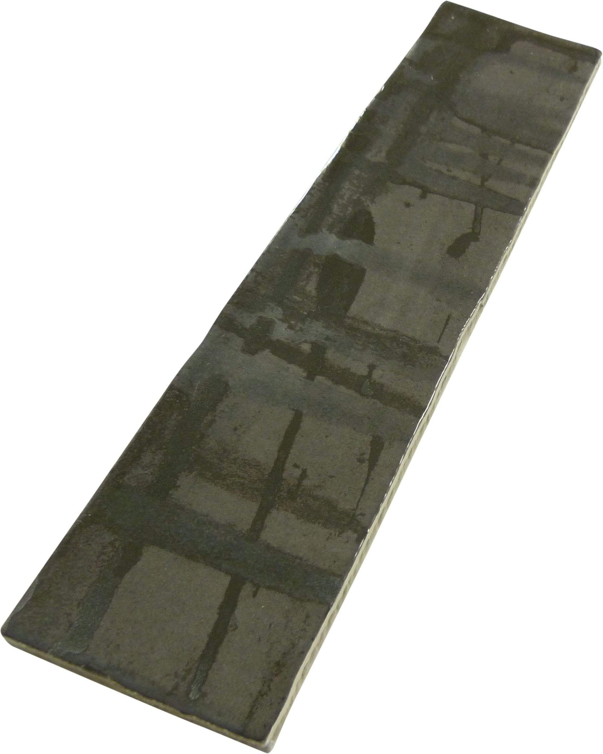 Princeton Glaze Nero Night Black 3'' x 12" Glossy & Matte Ceramic Subway Tile Euro Glass