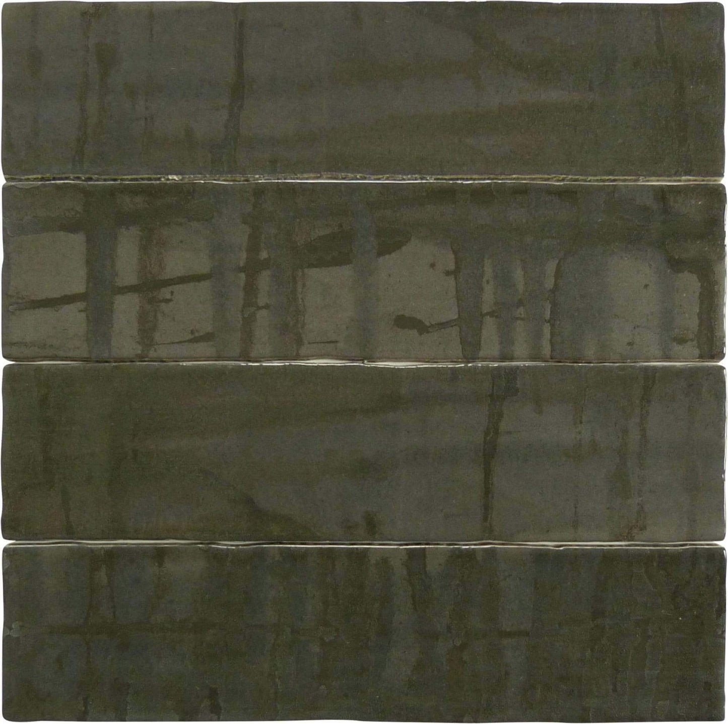 Princeton Glaze Nero Night Black 3'' x 12" Glossy & Matte Ceramic Subway Tile Euro Glass