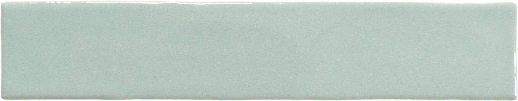 Quelline Velveteen Sky Grey 2" x 10" Glossy Ceramic Tile Euro Glass