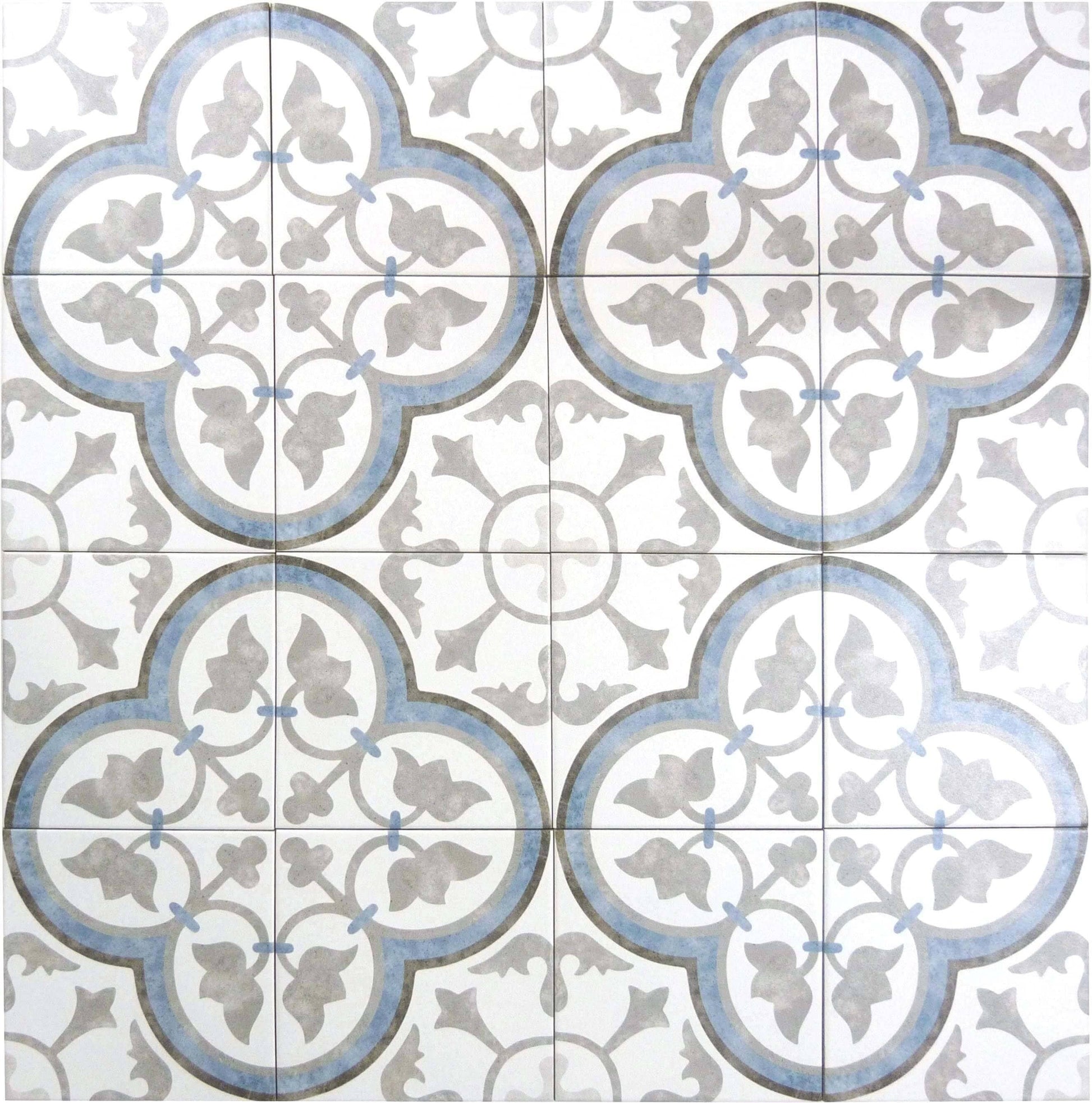 Retro Neuve Paris Spring 8" x 8" Matte Porcelain Tile Euro Glass