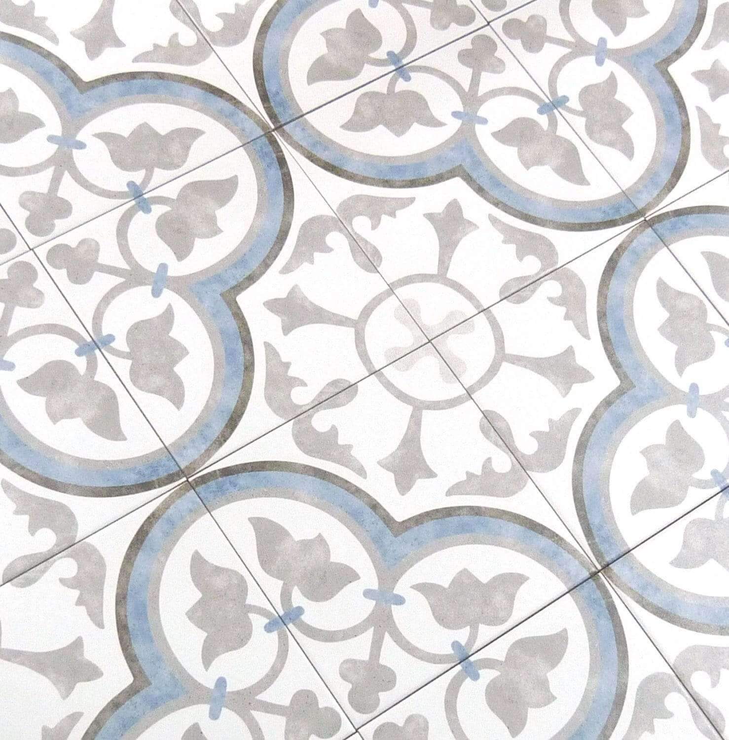 Retro Neuve Paris Spring 8" x 8" Matte Porcelain Tile Euro Glass