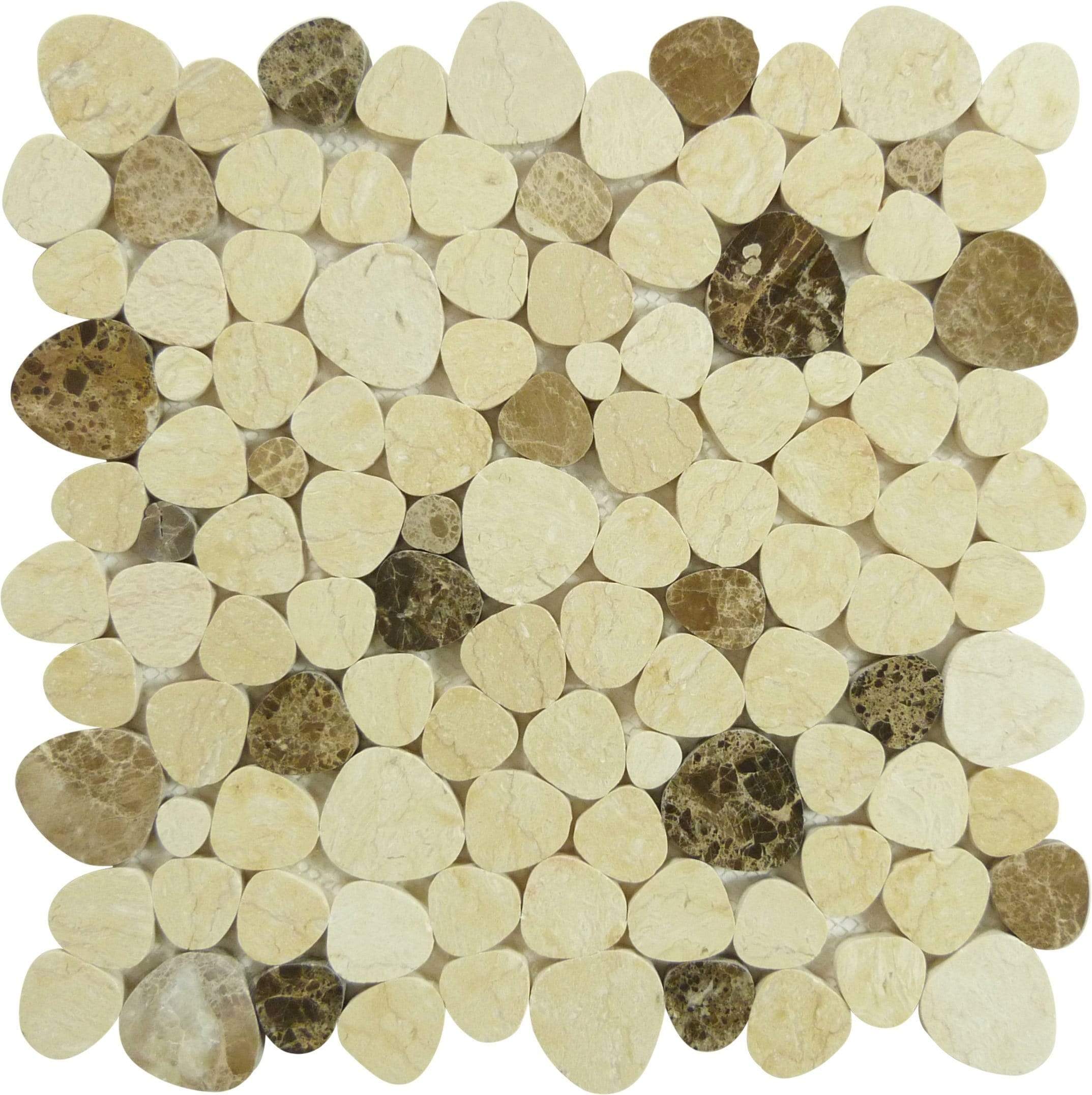 Mount Zion Beige Polished Stone Tile Euro Glass