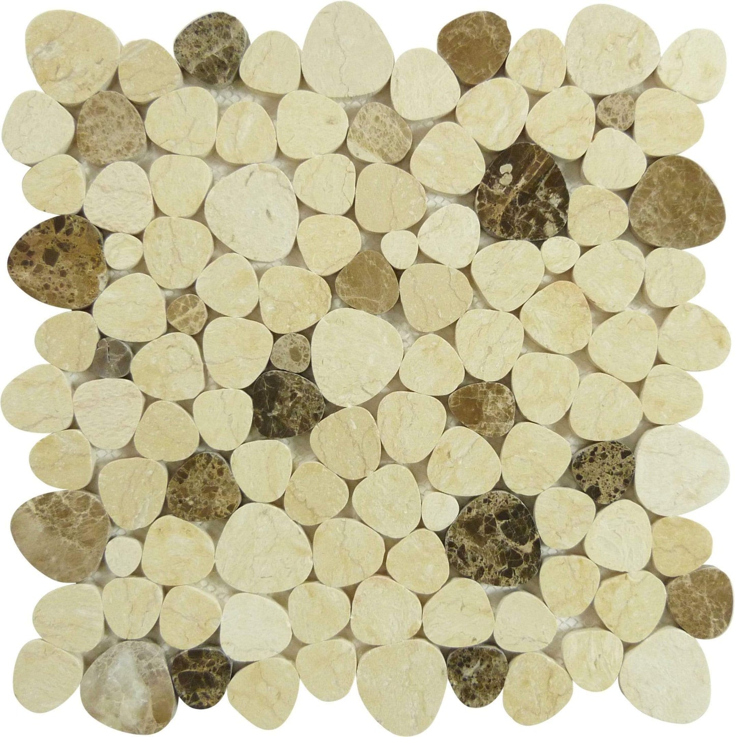 Mount Zion Beige Polished Stone Tile Euro Glass