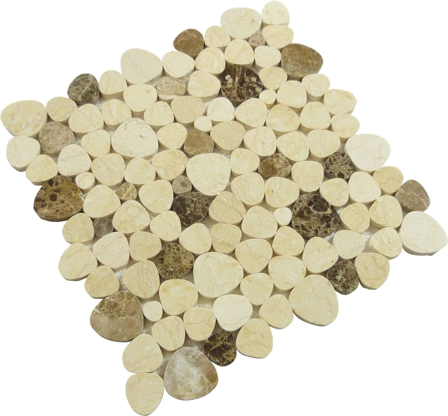 Mount Zion Beige Polished Stone Tile Euro Glass