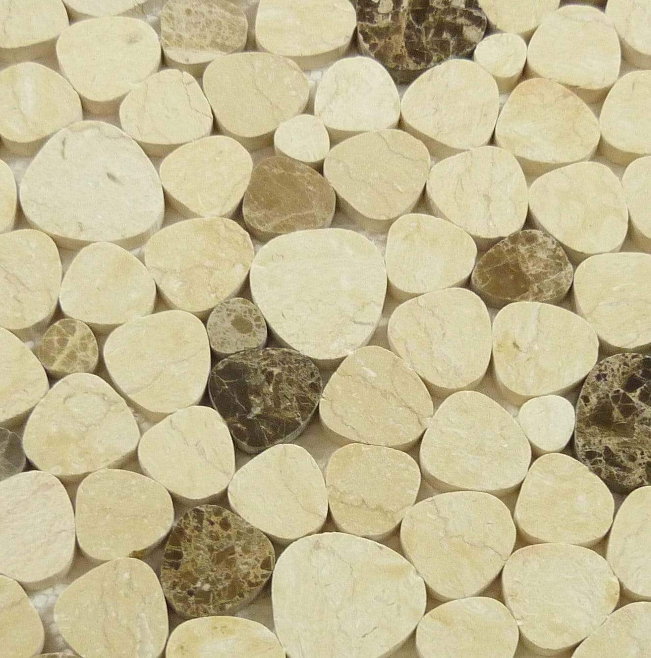 Mount Zion Beige Polished Stone Tile Euro Glass