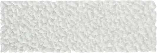 Bright White Raindrop Border Glossy Glass Tile Euro Glass