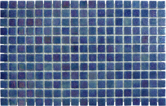 Blue Jewel Anti Slip Glossy & Iridescent Glass Pool Tile Fusion